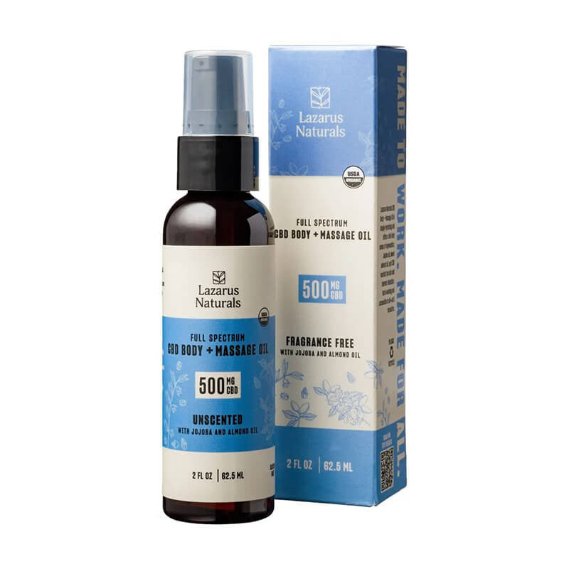 Body + Massage CBD Oil – Lazarus Naturals Best Sales Price - Tincture Oil