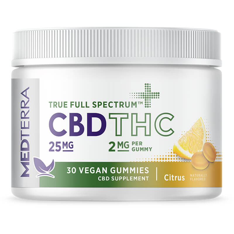 True Full Spectrum CBD + THC Gummies – Citrus – Medterra