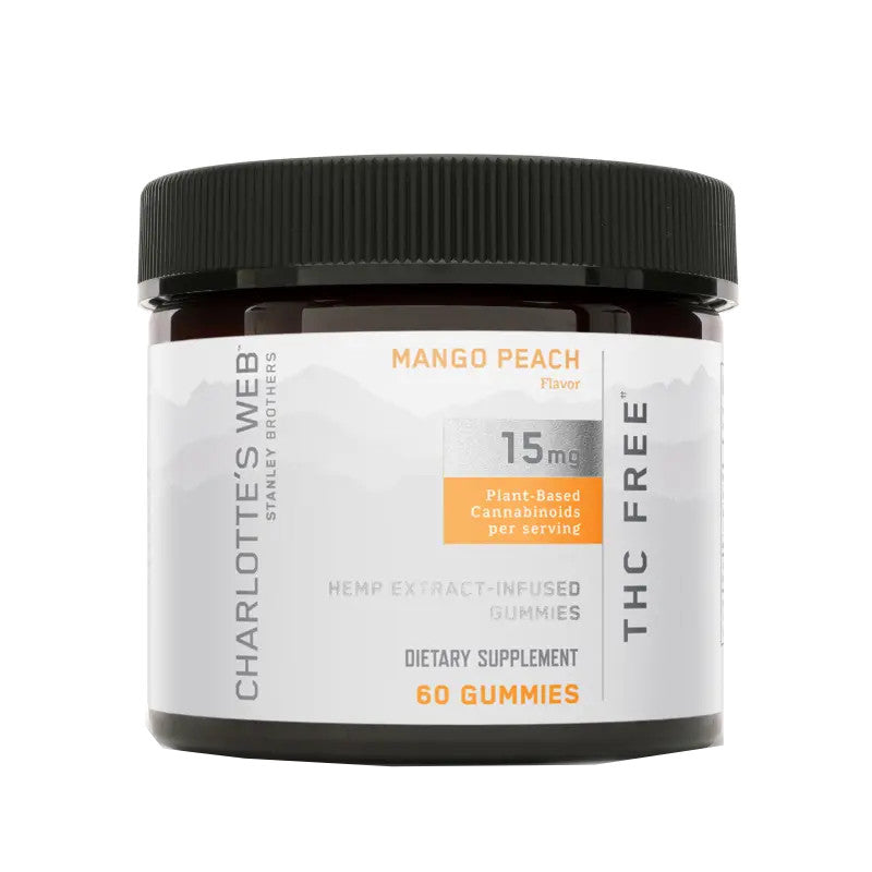 THC-Free CBD Gummies – Mango Peach – 15mg – Charlotte’s Web Best Sales Price - Gummies