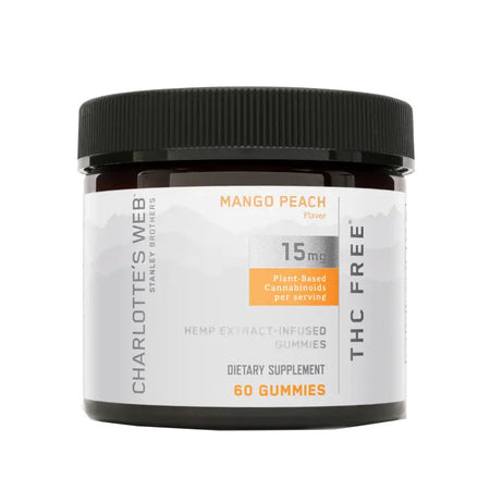 THC-Free CBD Gummies – Mango Peach – 15mg – Charlotte’s Web Best Sales Price - Gummies