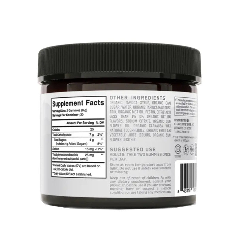 THC-Free CBD Gummies – Mango Peach – 25mg – Charlotte’s Web Best Sales Price - Gummies