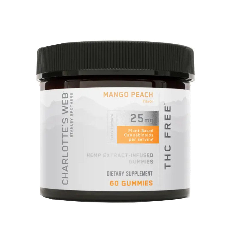 THC-Free CBD Gummies – Mango Peach – 25mg – Charlotte’s Web Best Sales Price - Gummies