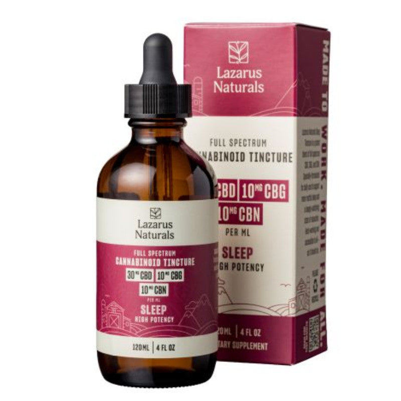 High Potency CBD Oil Tincture for Sleep with CBG & CBN – Lazarus Naturals Best Sales Price - Tincture Oil