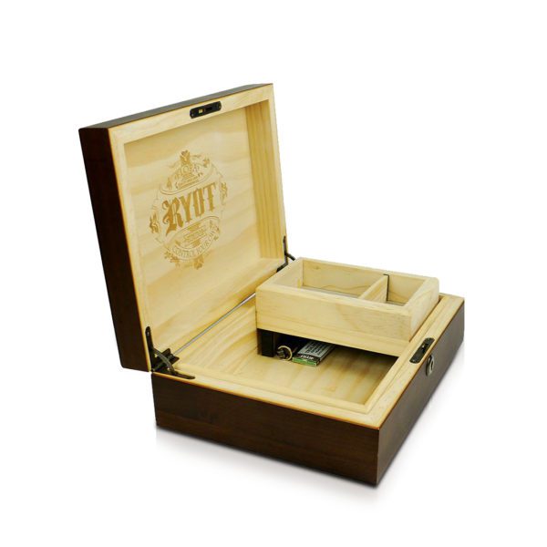 RYOT Humidor Walnut Combo Storage Box Bundle Best Sales Price - Rolling Papers & Supplies