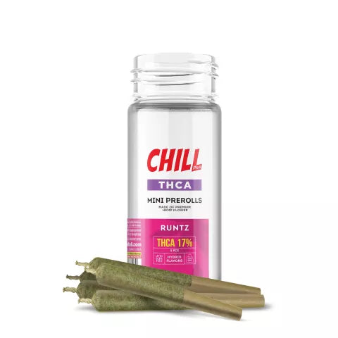 0.5g Runtz Mini Pre-Rolls - THCA - Chill Plus - 5 Joints Best Sales Price - Pre-Rolls