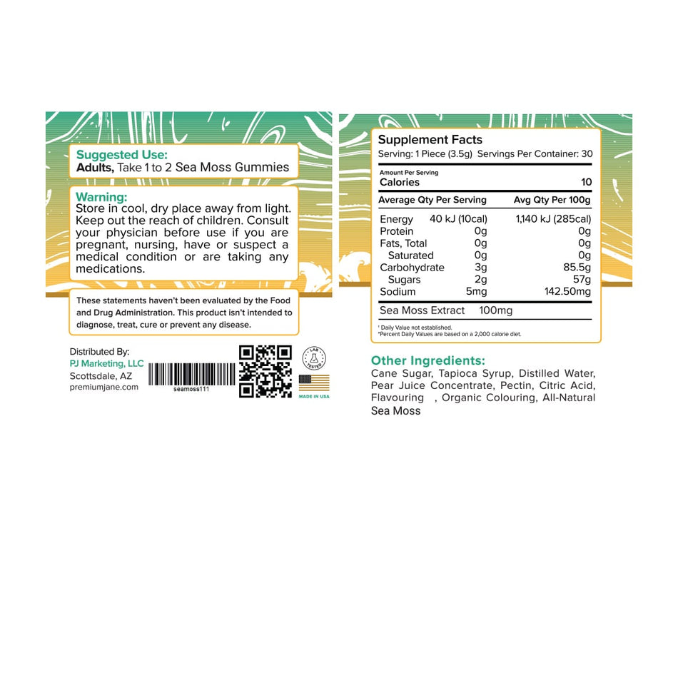 Premium Jane Sea Moss Gummies