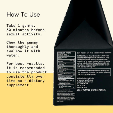 House of Wise CBD Sex Gummies (4ct.) Best Sales Price - Gummies