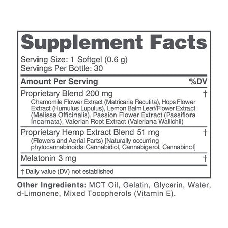 cbdMD PM Softgel Capsules 1500mg 30 Count Best Sales Price - Edibles