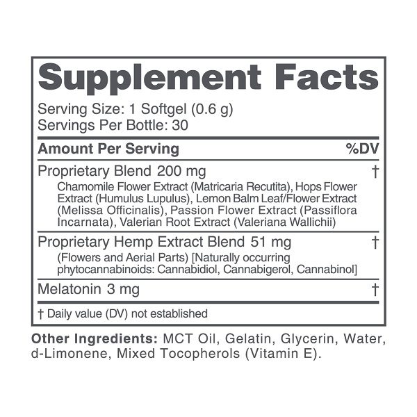 cbdMD PM Softgel Capsules 1500mg 30 Count Best Sales Price - Edibles