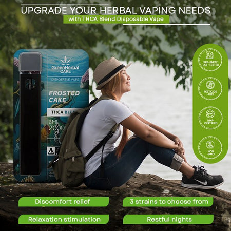 Green Herbal Care GHC THCA Blend Disposable Vape Best Sales Price - Vape Pens