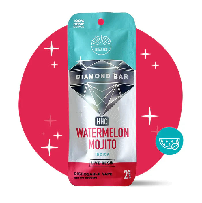 Realize | Live Resin HHC Diamond Bar Disposable - 2000mg Best Sales Price - Vape Pens