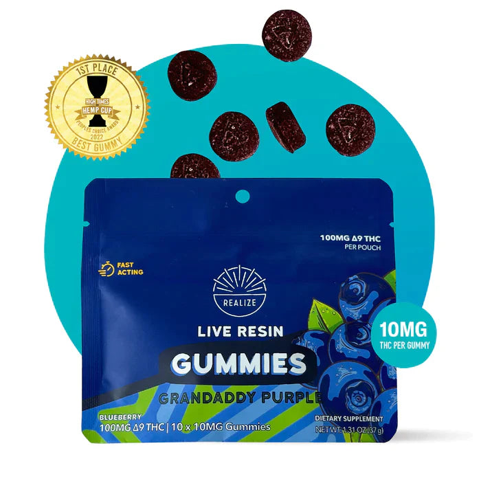 Realize | Live Resin Delta 9 THC Gummies 100mg - 200mg Best Sales Price - Gummies