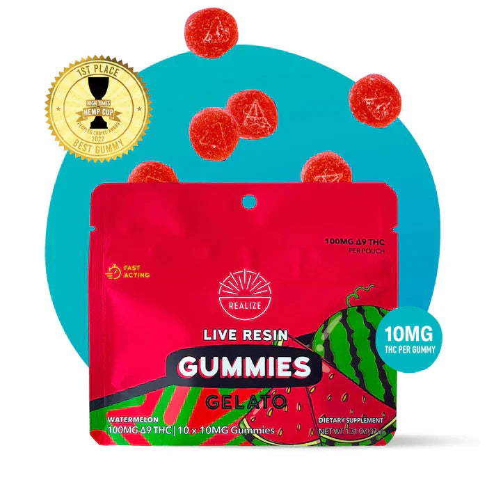Realize | Live Resin Delta 9 THC Gummies 100mg - 200mg Best Sales Price - Gummies