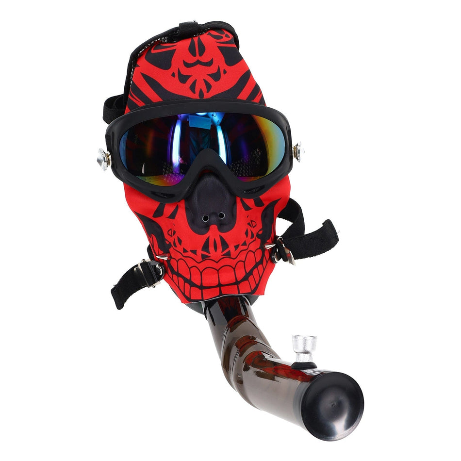 Skull Party Gas Mask Acrylic Bong