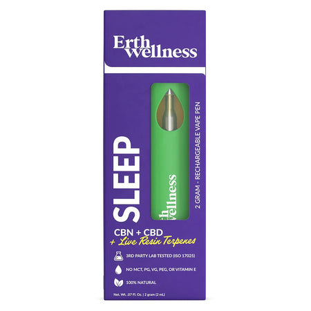Erth Wellness | Live Resin CBD Rechargeable Vape Pen - 2g Best Sales Price - Vape Pens