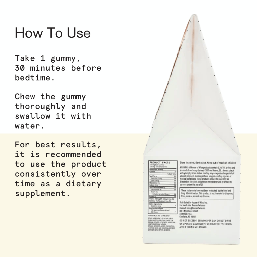 House of Wise CBD Sleep Gummies (4ct.) Best Sales Price - Gummies