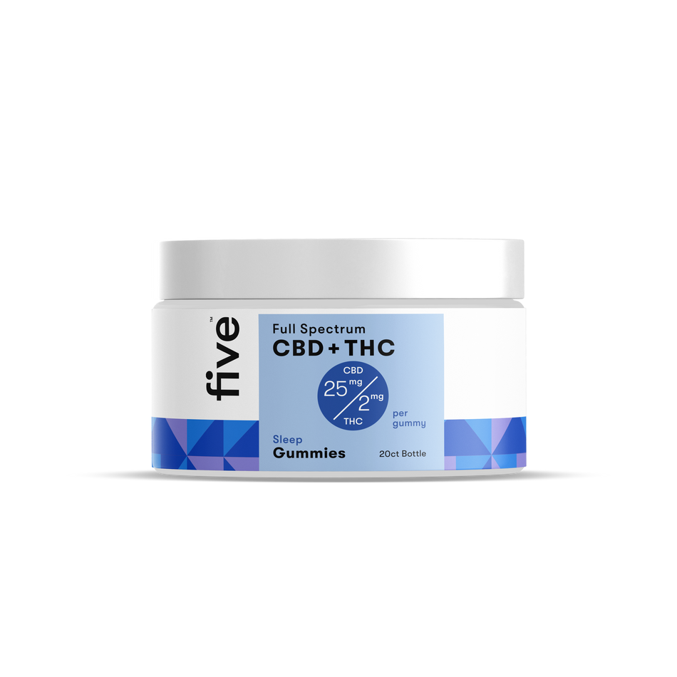 Five CBD Full Spectrum CBD + THC Gummies (20 ct)