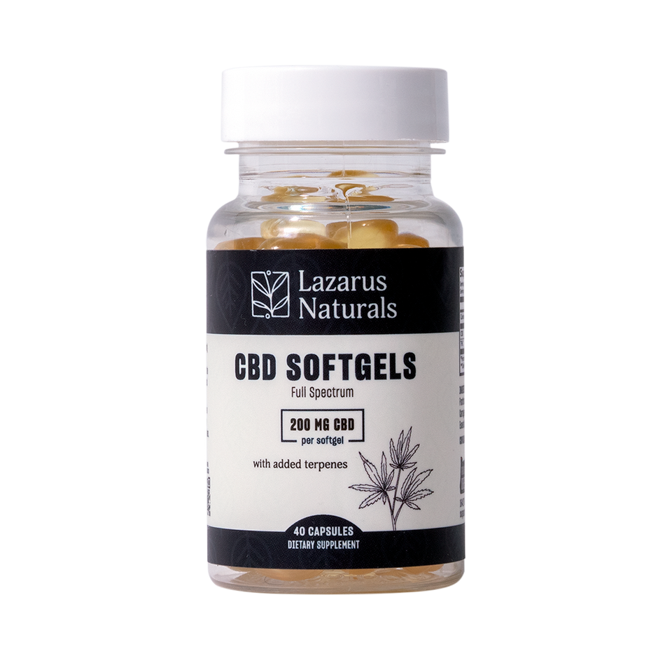 Lazarus Naturals CBD SOFTGELS, 200MG