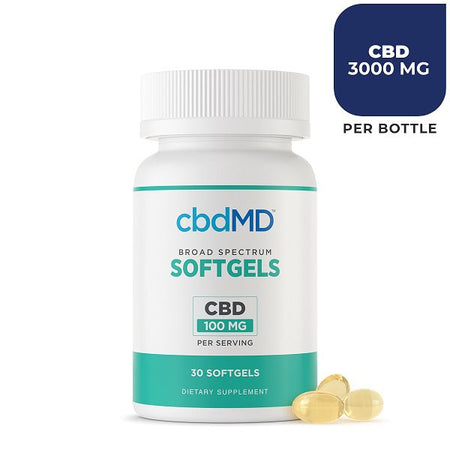 cbdMD Premium CBD Softgel Capsules 3000mg Best Sales Price - Edibles
