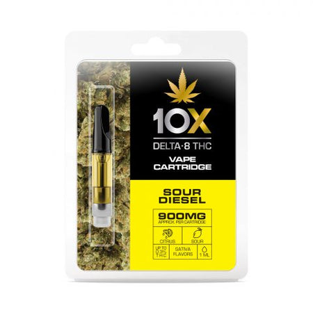 Sour Diesel Cartridge - Delta 8 THC 10X 900mg Best Sales Price - Vape Cartridges