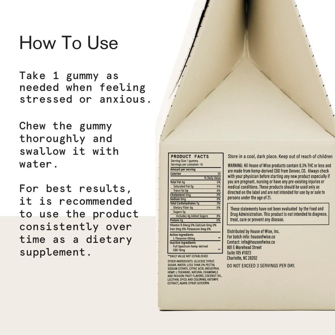 House of Wise CBD Stress Gummies (10ct.) Best Sales Price - Gummies