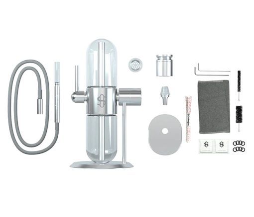 Stundenglass Polished Silver Gravity Flip Bong Best Sales Price - Bongs