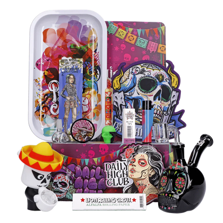 The El Primo Daily High Club Black Skull Smoking Box for October 2023 Best Sales Price - Bundles