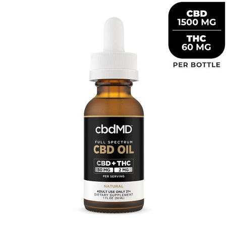 cbdMD Full Spectrum CBD Oil Tincture 30mL Best Sales Price - Tincture Oil