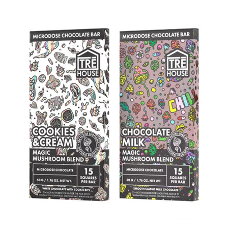 Tre House Magic Mushroom Microdose Chocolate Bar Best Sales Price - Gummies