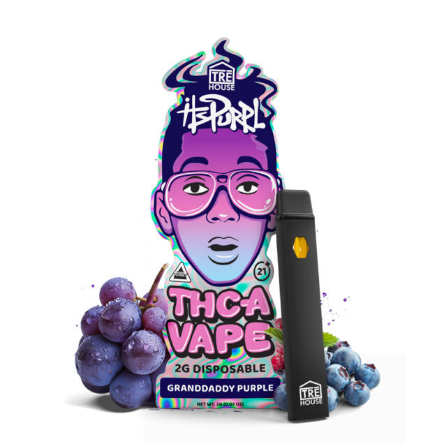 Tre House ItsPurpl Granddaddy Purple THCA Vape Pen