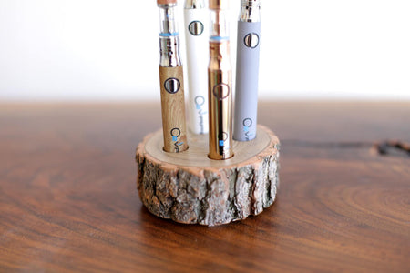 O2 Vape Vape Pen Stands: Handcrafted Natural Wood Best Sales Price - Accessories