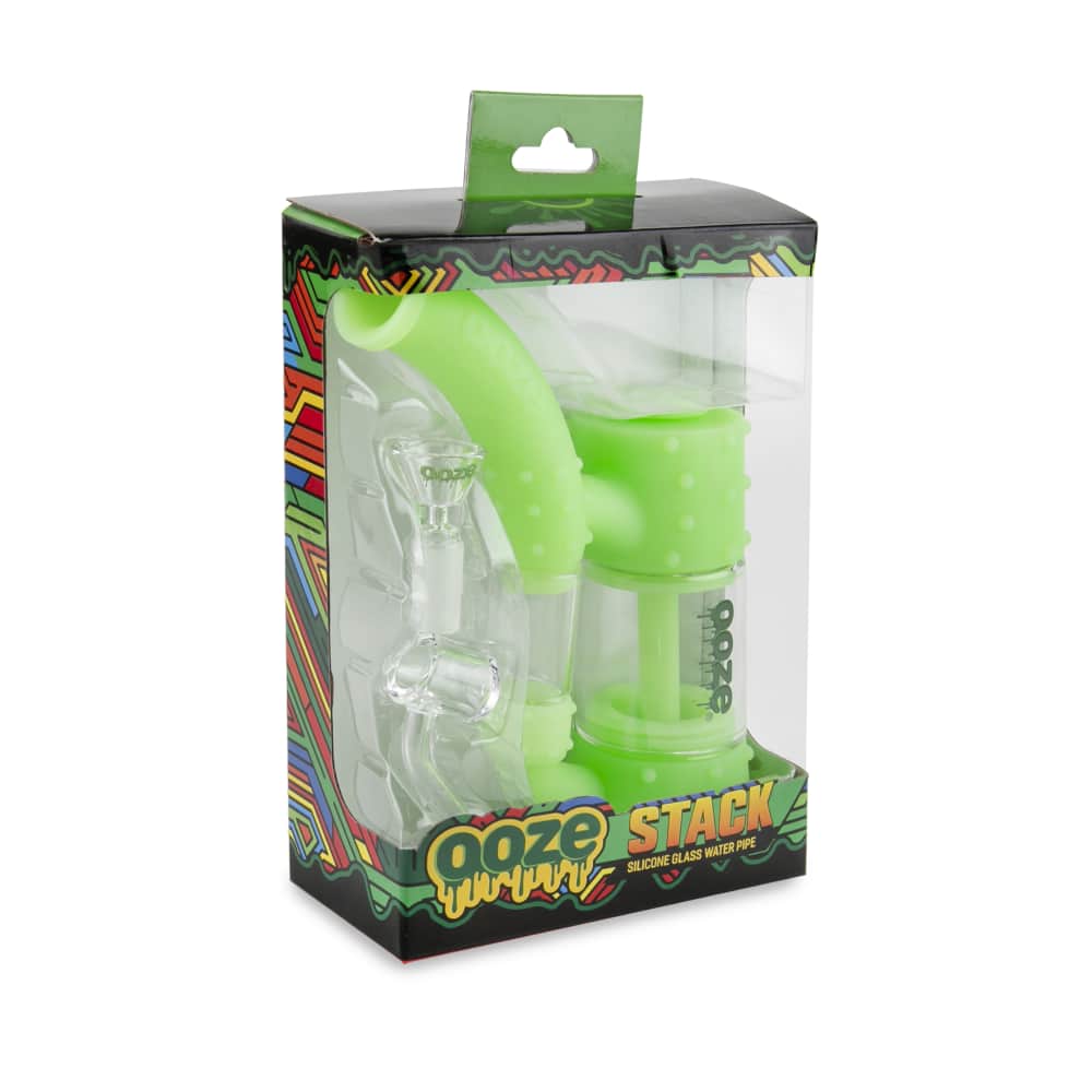 Ooze Stack Pipe Silicone Bubbler Best Sales Price - Bongs