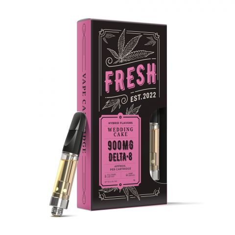 Wedding Cake Cart - Delta 8 THC Fresh Brand 900MG Best Sales Price - Vape Pens