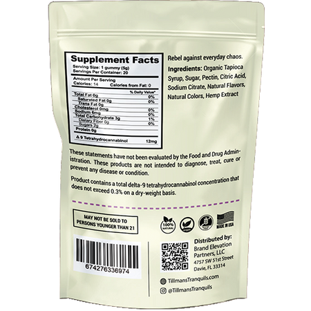 Tillmans Tranquils Wedding Cake Delta 9 THC Gummies 240mg – Indica Best Sales Price - Gummies