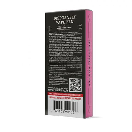 Wedding Cake Pen Delta 8 THC Fresh Brand 900MG Best Sales Price - Vape Pens