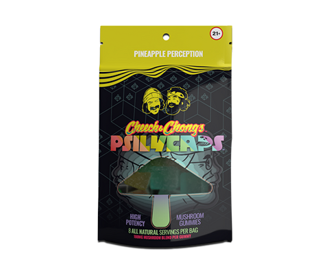 CHEECH & CHONG’S PSILYCAPS MAGIC MUSHROOM GUMMIES (Pineapple Perception)