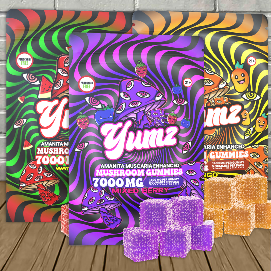 Yumz Lab Amanita Muscaria Mushroom Gummies 7000mg Best Sales Price - Gummies