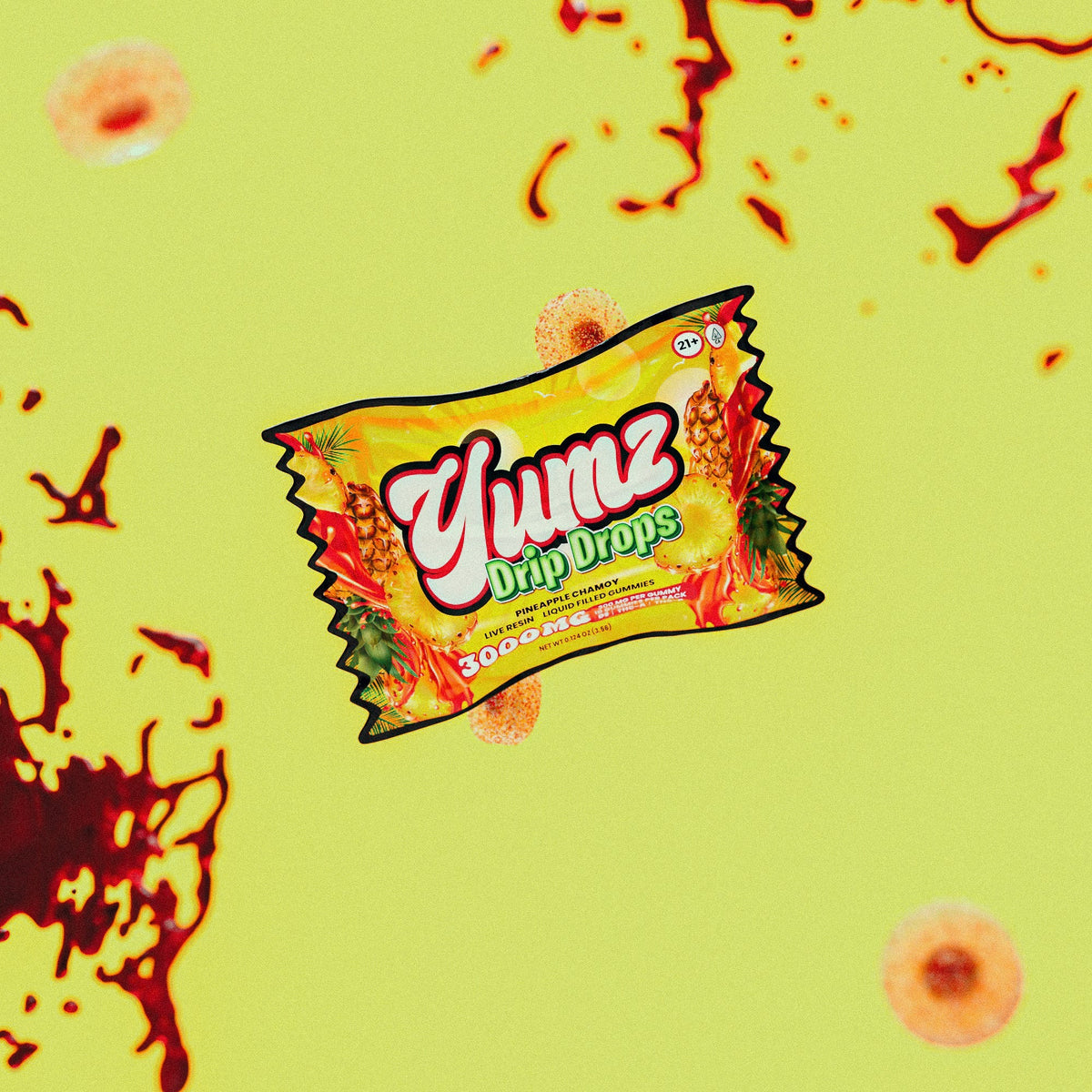 YUMZ DRIP DROPS ( NANO D8+THC-A+THC-P ) ( LIQUID FILLED THC GUMMIES ) 3000mg Best Sales Price - Edibles
