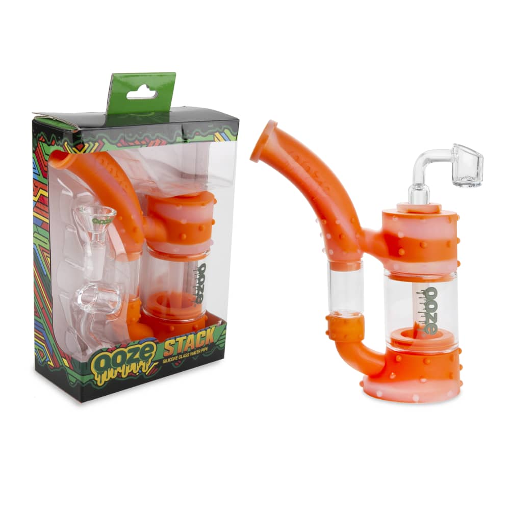 Ooze Stack Pipe Silicone Bubbler Best Sales Price - Bongs