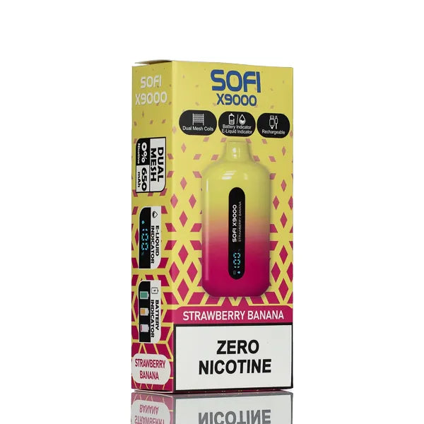 SOFI X9000 9000 Puffs Dual Mesh No Nicotine Disposable Vape - 18ml