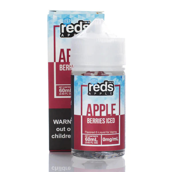 7 Daze Reds Apple No Nicotine Vape Juice 60ml (Reds Apple Berries) Best Sales Price - eJuice