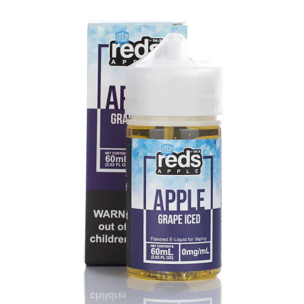 7 Daze Reds Apple No Nicotine Vape Juice 60ml (Reds Apple Grape) Best Sales Price - eJuice