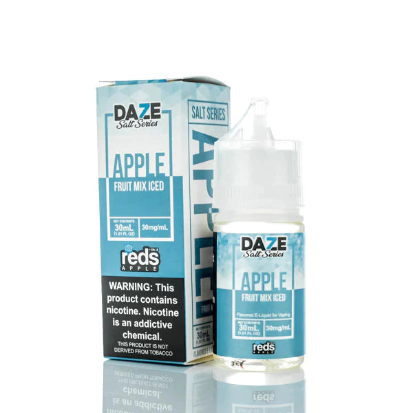 7 Daze TFN Salt Series Reds Apple eJuice Fruit Mix Iced 30ml (50mg) Best Sales Price - eJuice