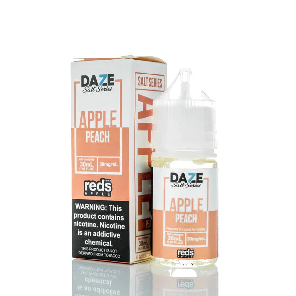 7 Daze TFN Salt Series Reds Apple eJuice Peach 30ml (30mg) Best Sales Price - eJuice