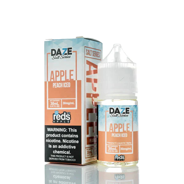 7 Daze TFN Salt Series Reds Apple eJuice Peach Iced 30ml (30mg) Best Sales Price - eJuice