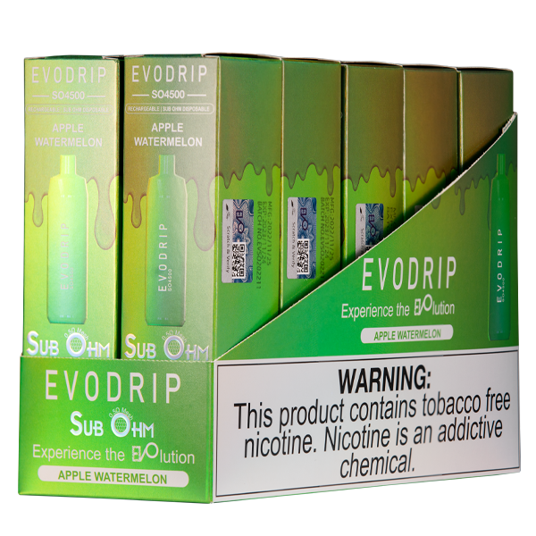 Apple Watermelon EVODRIP SO4500 Best Sales Price - Disposables