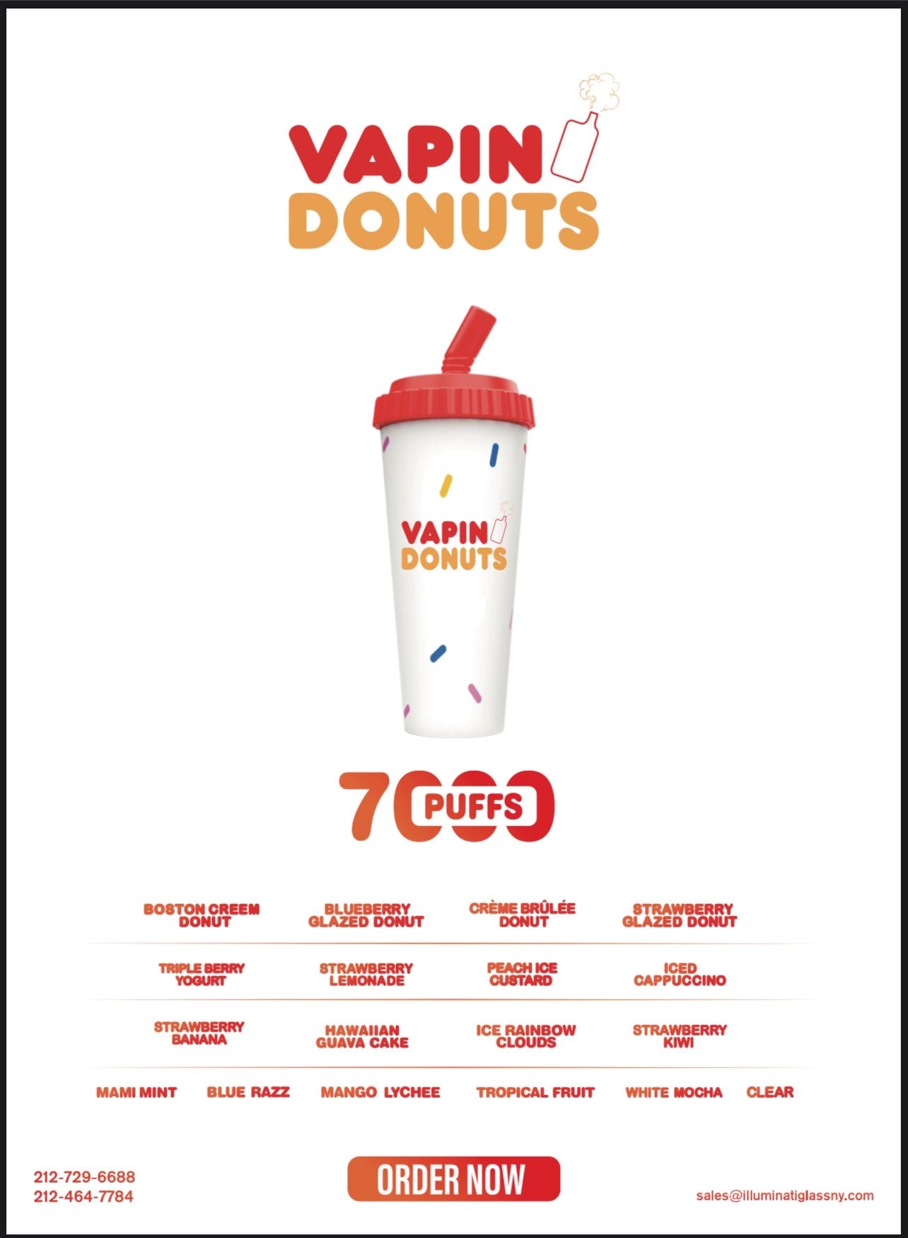 Vapin’ D Vapin Donuts - Cup - 7000 Puffs - Single Unit Best Sales Price - Disposables