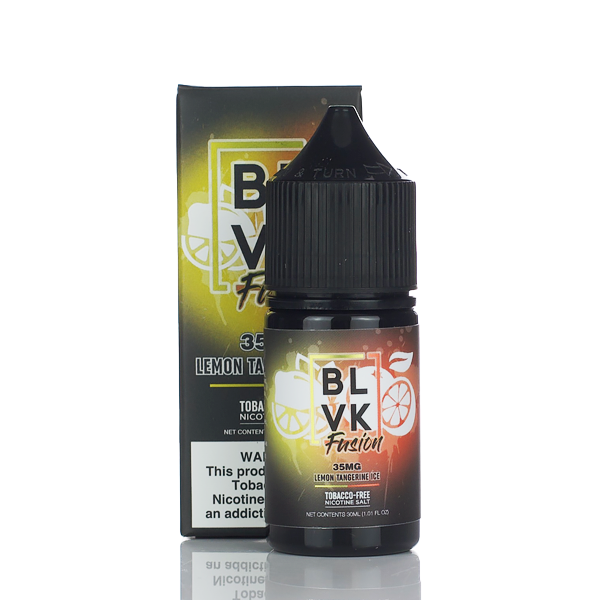 BLVK Fusion TFN Salt Lemon Tangerine Ice 30ml (50mg) Best Sales Price - Salt Nic Vape Juice