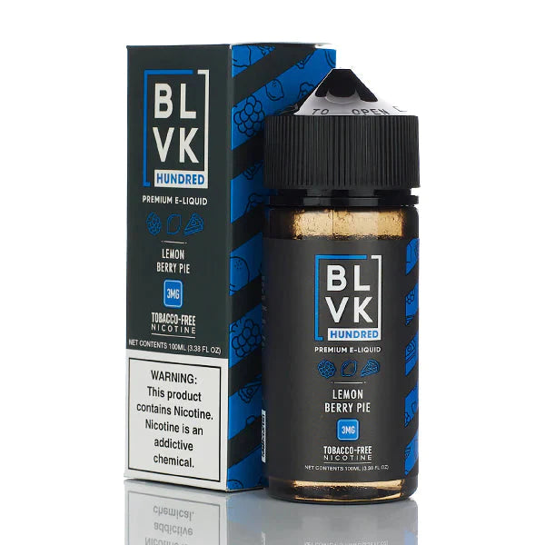 BLVK Hundred No Nicotine Vape Juice 100ml (Lemon Berry Pie) Best Sales Price - eJuice