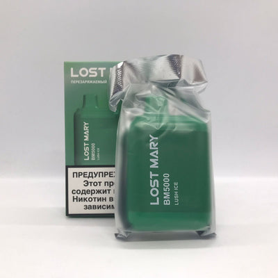 Lost Mary BM5000 Vape Rechargeable Disposable Kit 5000 Puffs 14ml Lush Ice Best Sales Price - Disposables